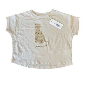 RYLEE & CRU Leopard Boxy Tee Girls 12-18 NWT Girl T-shirt Top Soft Cotton NEW